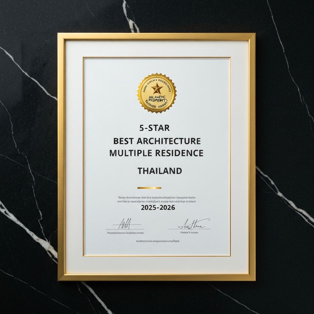 5-Star Award for Best Architecture Multiple Residence Thailand 2025-2026